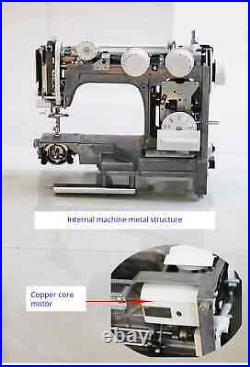 220V Heavy Duty Sewing Machine, 8 Built-in Stitches, Metal Frame Twin Needle