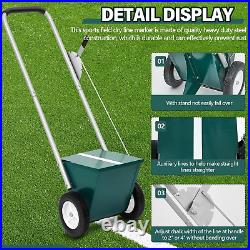 2 to 4 Baseball Softball Field Dry Line Chalker Wheeled Heavy Duty Steel Marke