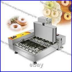 6pcs/Row Heavy Duty Electric Automated Mini Doughnut Donut Machine Maker Fryer