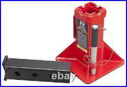 BIG RED 22Ton Capacity Heavy Duty Steel Jack Stands, 2 Pack, Red, T90072