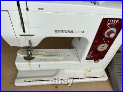 Bernina Sport 801 Heavyduty Sewing Machine, Table, Pedal & Travel Bag WORKS Vtg