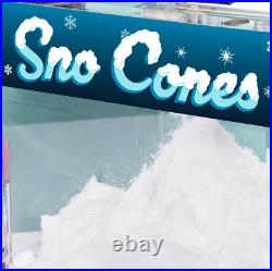 Commercial Heavy-Duty Electric Snow Cone Maker Shaved Ice Machine Syrup Slushie