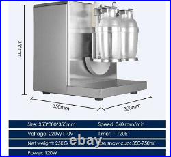 Double Cups Milk Shaking Machine Stainless Steel Boba Shakers Heavy Duty Durable