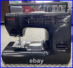 Excellent Cond. Janome HD3000 Black Heavy Duty Sewing Machine Foot Pedal & Case