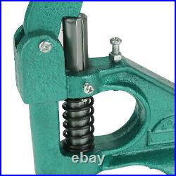 Eyelet Grommet Machine Heavy Duty Manual Punch Hand Press Tools Set With 3 Dies