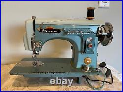 Fabulous 1950s Mason Sewing Machine Zigzag Heavy Duty Tested Sews Amazing
