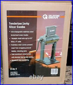 Guide Gear 2-in-1 Meat Tenderizer Machine Jerky Slicer Tool Heavy-Duty Aluminum