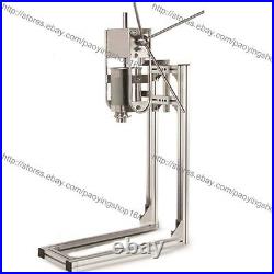 Heavy Duty 3L Vertical Manual Spanish Churro Machine Maker with 6L Gas Fryer