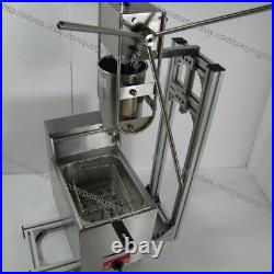Heavy Duty 3L Vertical Manual Spanish Churro Machine Maker with 6L Gas Fryer