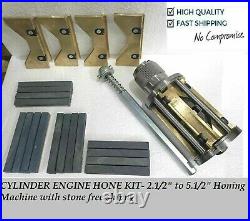 Heavy Duty CYLINDER ENGINE HONE KIT 2-1/2 to 5-1/2 HONING MACHINE WITH 4 STO