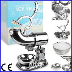 Heavy Duty Commercial 440lb/h Snow Cone Ice Shaver Stainless Steel Icee Machine