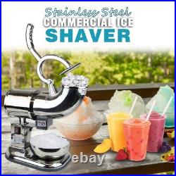 Heavy Duty Commercial 440lb/h Snow Cone Ice Shaver Stainless Steel Icee Machine