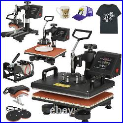 Heavy Duty Heat Press Machine For T-Shirts 12x15 Combo Kit Sublimation