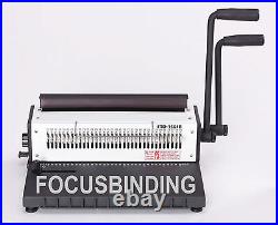 Heavy Duty Manual Wire Binding Machine Comb 15/135 Double-O Binder, Move Pin, 31