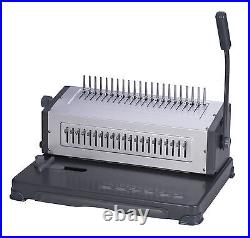 Heavy Duty Metal Based Cerlox Comb Binding Machine, 25/500, Remove Pins, FREE Combs