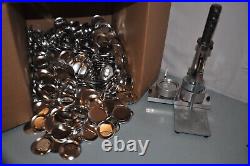 Heavy Duty Professional Quality Button Maker Machine Press with 11 Lbs NEW Buttons
