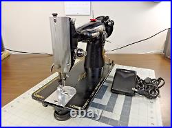 Heavy Duty SINGER 201-2 Gear Drive Sewing Machine DENIM LEATHER Serviced