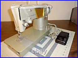 Heavy Duty SINGER 328K All Metal Sewing Machine CANVAS LEATHER SERVICED