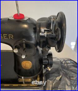 Heavy Duty Singer 201-2 Sewing Machine Gear Driven Rewired Motor Serviced