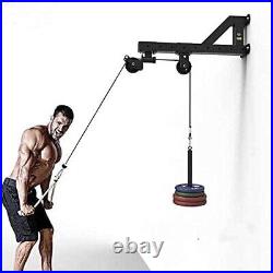 Heavy duty Forearm Wrist Trainer, Tricep Workout Machine Wall-Mounted Cable Pull