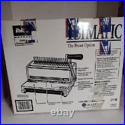 Ibico IBIMATIC Manual Heavy Duty Metal Punch Comb Binding Machine EXTRA Combs