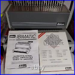 Ibico IBIMATIC Manual Heavy Duty Metal Punch Comb Binding Machine EXTRA Combs