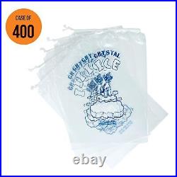 Ice Bags 8 lb with Drawstring, 400 Count Ice Bags for Ice Machine, Heavy-Duty