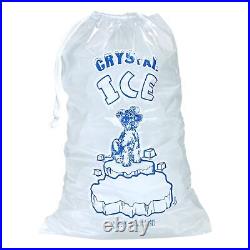 Ice Bags 8 lb with Drawstring, 400 Count Ice Bags for Ice Machine, Heavy-Duty