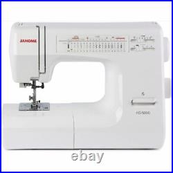 Janome HD5000 Heavy Duty Sewing Machine with 18 Stitches + Hard Cover + Bonus