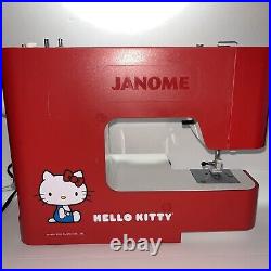 Janome Hello Kitty 15822 Full Size Sewing Machine 22 Stitches Heavy Duty