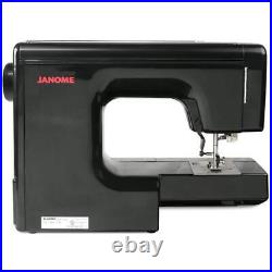 Janome Sewing Machine 10Hx19W Heavy Duty Aluminum 18-Stitch With Quilt Kit Black