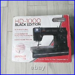 Janome Sewing Machine Model Heavy Duty HD1000-BE Black Edition