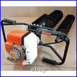 KASEI Gas Earth Auger 3HP 63cc Heavy Duty Post Hole Digger with Bit
