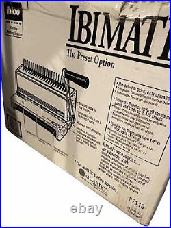 Manual Metal Punch Comb Binding Machine Heavy Duty Ibico Ibimatic