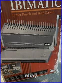 Manual Metal Punch Comb Binding Machine Heavy Duty Ibico Ibimatic