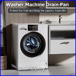 Marada 27 x 25x 2.5 Washer Machine Drain Pan Stainless Steel Heavy Duty