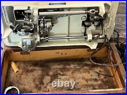 Morse 4300 Zig Zag Sewing Machine Heavy Duty Made In Japan Vintage With Case+Pedal