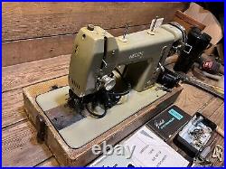 NECCHI BF Mira Heavy Duty Sewing Machine 6 Bobbins Oil Feeder Attachments Works