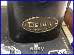 NON-WORKING Vintage Imperial Deluxe Heavy Duty Sewing Machine Black