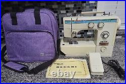 Necchi 535FA Leather Upholstery Denim Heavy Duty Sewing Machine &Yarwo Carry Bag