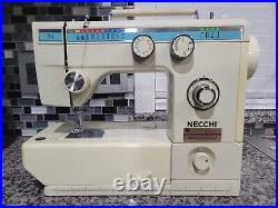 Necchi 535FA Leather Upholstery Denim Heavy Duty Sewing Machine &Yarwo Carry Bag
