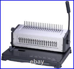 New Heavy Duty Comb Cerlox Binding Machine Metal Comb Cerlox Binder 25/580