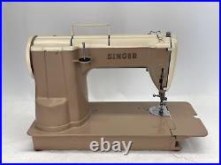SERVICED Heavy Duty Vtg Singer 301A Sewing Machine Slant Shank Portable ShortBed
