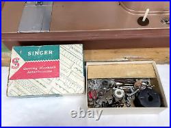 SERVICED Heavy Duty Vtg Singer 328K Sewing Machine 10 Embroidery Cams Zig Zag
