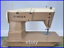 SERVICED Heavy Duty Vtg Singer 403A Sewing Machine 21 Embroidery Cam Slant Shank