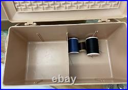 SERVICED Heavy Duty Vtg Singer 404 Sewing Machine Slant Shank, Accessories Box +