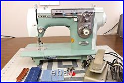 SERVICED NEW HOME JANOME Super Heavy Duty Zigzag Sewing Machine LEATHER DENIIM