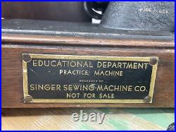 SERVICED Vtg Heavy Duty SINGER EDUC. DEPT. STUDENT PRACTICE Sewing Machine 128