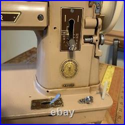 SINGER 401A Sewing Machine Slant-O-Matic Heavy Duty