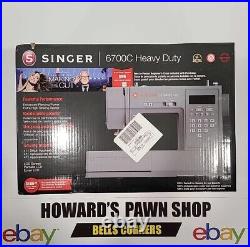 SINGER HD6700C Heavy Duty Electronic Sewing Machine With 411 Stitch Applications